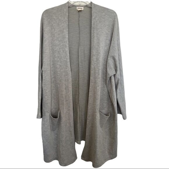 DONNI Sandwash Ribbed Oversized Open Cardigan Duster OSFA - Picture 1 of 8